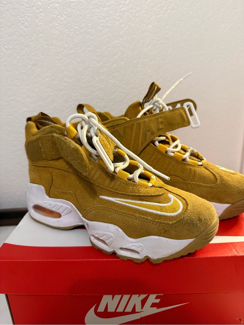 Nike Kids' Mustard Suede High-Top Sneakers